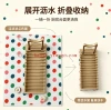 Colorful polka dot foldable draining mat, beige standing bowl stand set, home kitchen bowl and dish water control mat Application Scenario